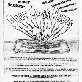 Dead Man's Bones Talent Show Poster